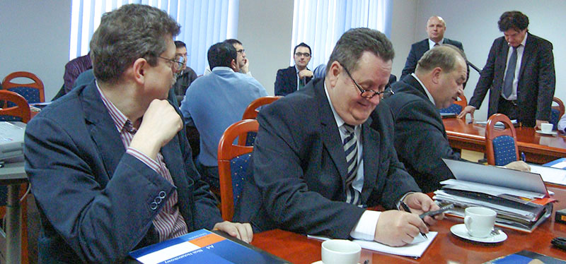 На совещании